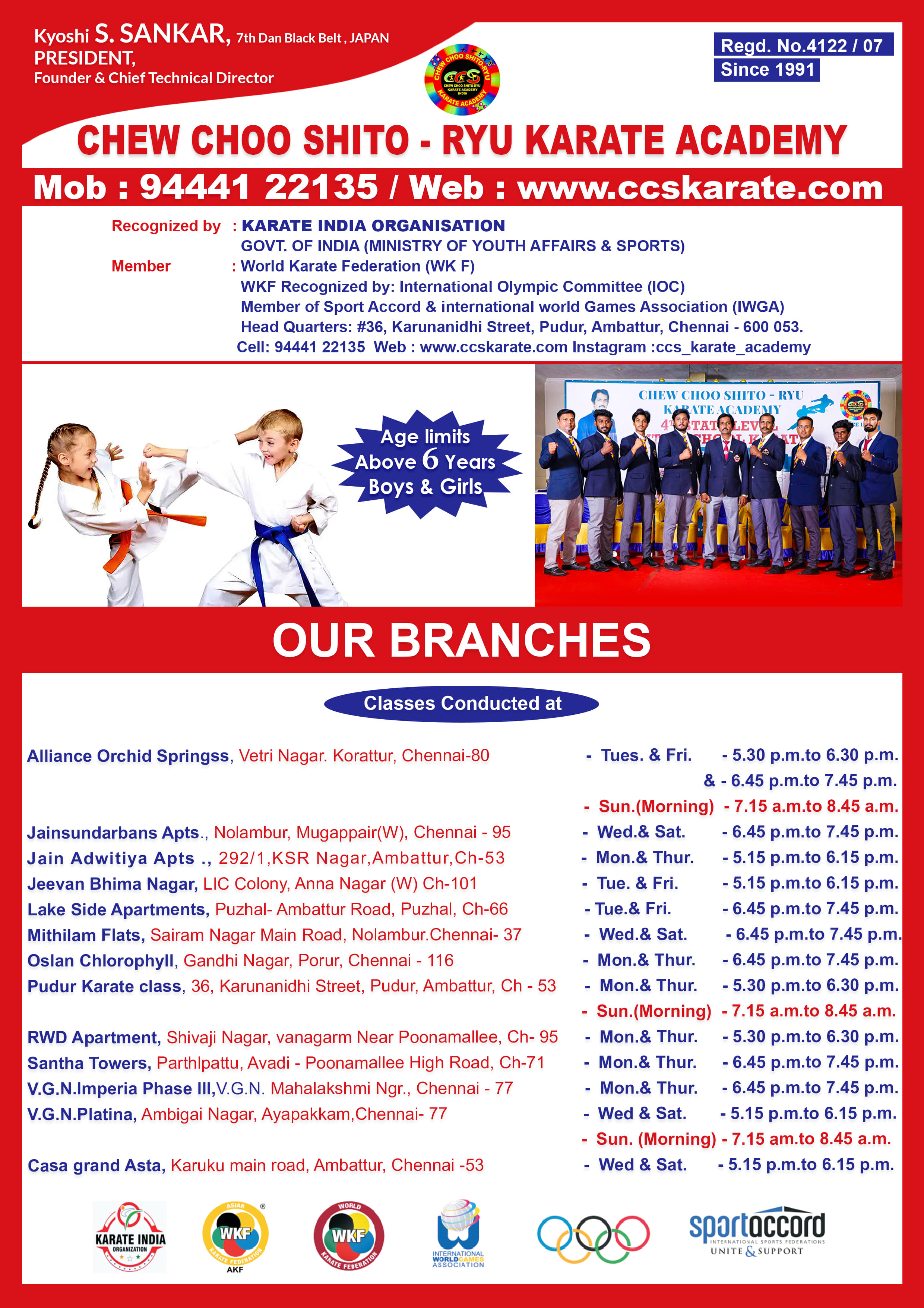 Chew Choo Shito - Ryu Karate Academy